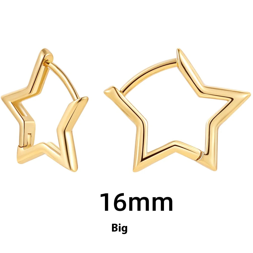 Women's Hollow Star & Heart Earrings